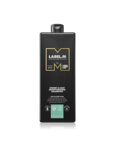 label.m Honey & Oat хидратиращ шампоан за ежедневна употреба 1000 мл.