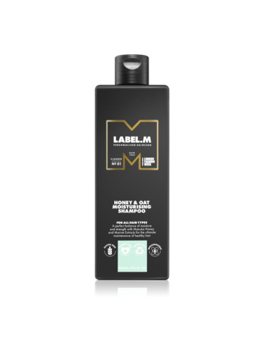 label.m Honey & Oat хидратиращ шампоан за ежедневна употреба 300 мл.