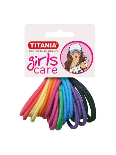 TITANIA GIRLS CARE 7890 Ластик за коса 20 бр. микс цветове