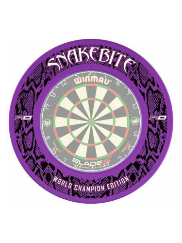 Red Dragon Snakebite World Champion 2020 Dartboard Surround - Purple Аксесоари за стрелички