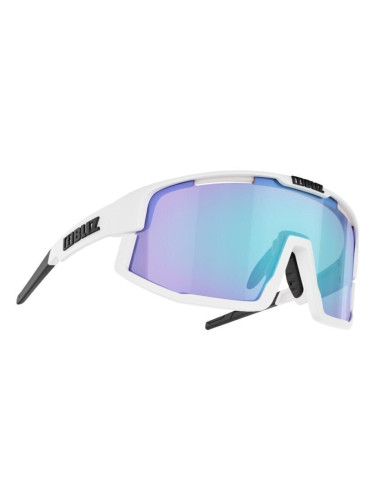 Bliz Vision 52001-03 Matt White/Smoke w Blue Multi plus Spare Jawbone Black Спортни очила