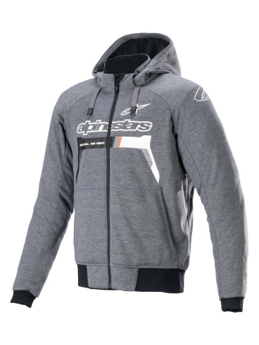 Alpinestars Chrome Ignition Hoodie Melange/Dark Gray/White L Текстилно яке