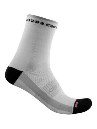 Castelli Rosso Corsa W 11 Sock White S/M Чорапи за колоездене