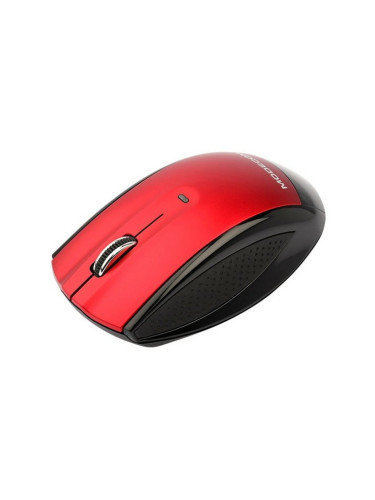 Мишка Modecom, оптична, 800dpi, безжична, USB, червено-черна