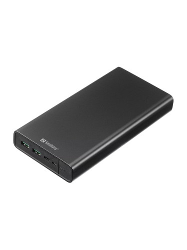 Външна батерия /power bank/ Sandberg 420-63, 38 400mAh, черна, 2x USB, 1x USB-C, 100W