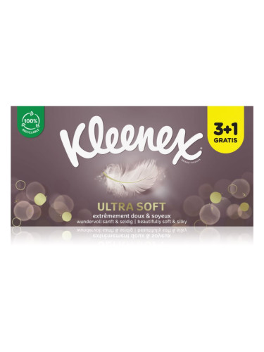 Kleenex Ultra Soft Box хартиени кърпички 4x64 бр.