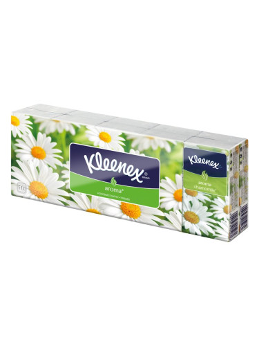 Kleenex Aroma хартиени кърпички Camomile 10x10 бр.