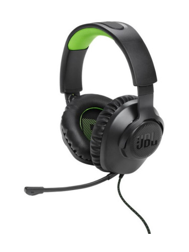  Гейминг слушалки JBL - Quantum 100X Console, Xbox, черни/зелени
