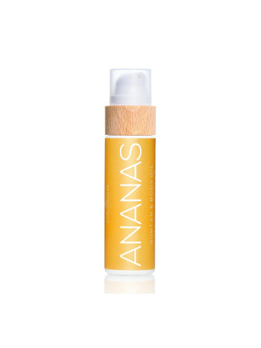 Cocosolis Ananas Suntan & Body Oil Био масло за бърз, наситен тен, хидратирана и сияйна кожа
