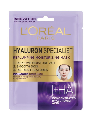 L'Oreal Paris Hyaluron Specialist Хартиена маска за лице