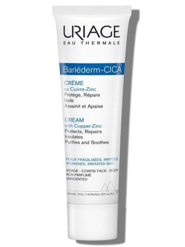 Uriage Bariederm Cica Repairing Cream With D-Panthenol And Copper-Zinc Възстановяващ крем за лице