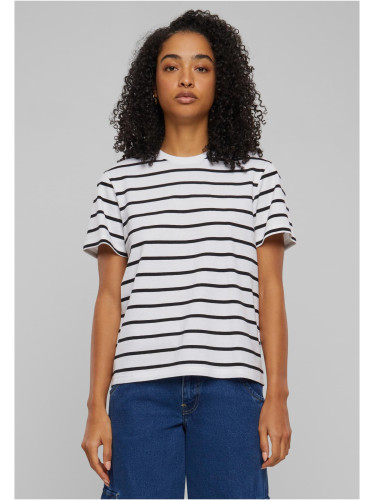 Women's Striped T-Shirt Box Black/White