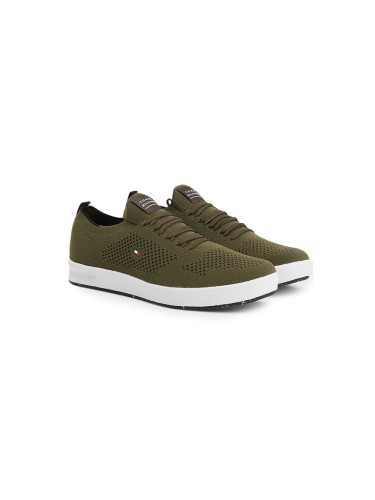 Tommy Hilfiger Sneakers - SUSTAINABLE KNIT SOCK CUPSOLE green