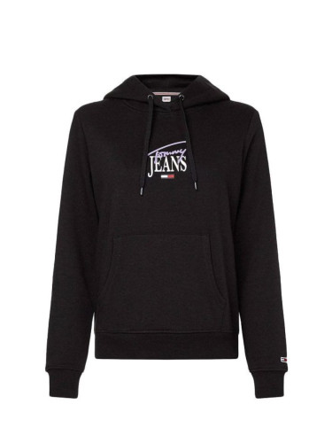 Tommy Jeans Sweatshirt - TJW REG ESSENTIAL LOGO 1 HOODIE black
