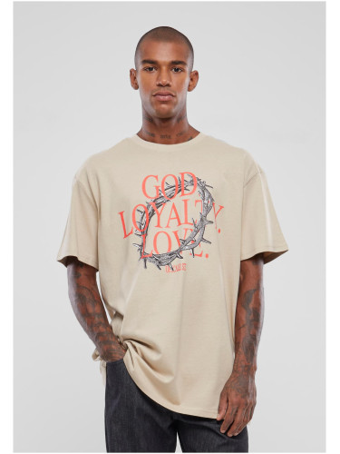 Men's T-Shirt God Loyalty Love Oversize Cream