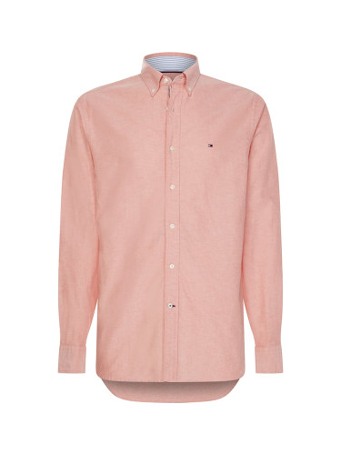 Tommy Hilfiger Shirt - ORGANIC OXFORD SHIRT salmon