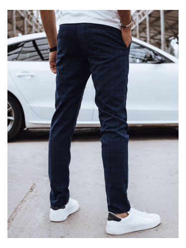 Men's casual trousers, navy blue, Dstreet
