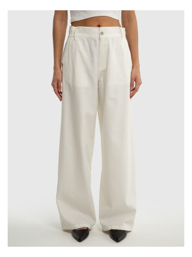 Big Star Woman's Wide Trousers Non Denim 350014  101