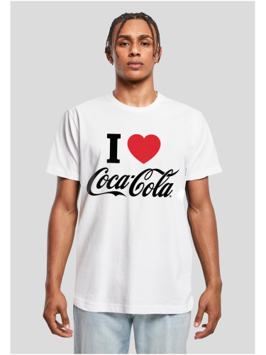 Men's T-shirt I Love Coca Cola white
