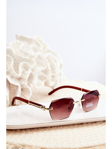 Women's UV400 Sunglasses - Brown