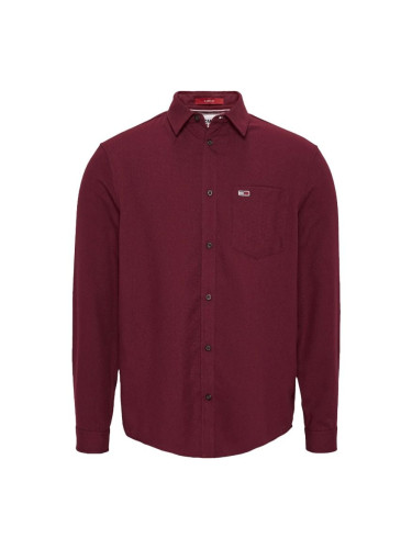 Tommy Jeans Shirt - TJM SOLID FLANNEL SH red