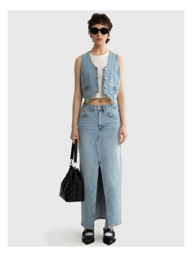 Дамска макси дънкова пола Big Star