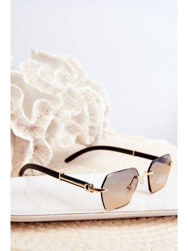 Women's UV400 Sunglasses - Black/Gold
