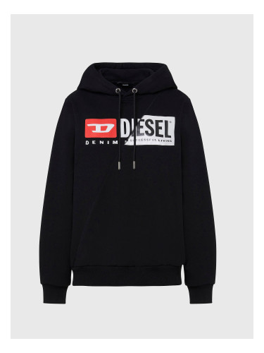 Diesel Sweatshirt - FANGHOODCUTY SWEATSHIRT black
