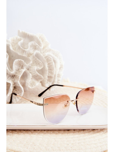Women's Sunglasses UV400 Gold Brown