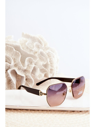 UV400 Women's Sunglasses - Dark Brown