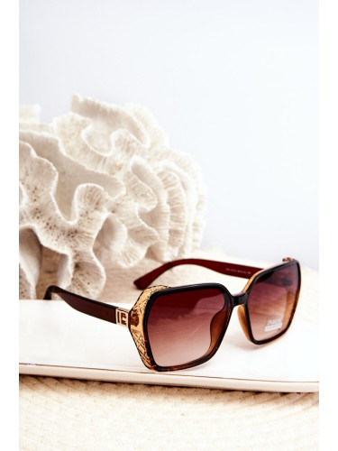 Women's UV400 Shielded Sunglasses - Brown