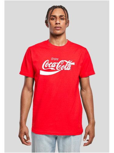 Men's T-shirt with Coca Cola logo red