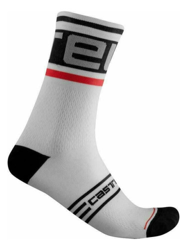 Castelli Prologo 15 Sock Black/White 2XL Чорапи за колоездене