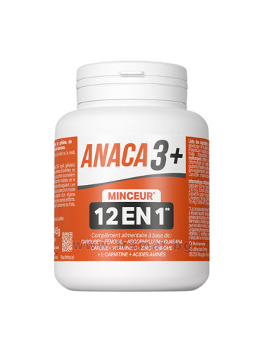 АНАКА 3 ПЛЮС МИНСЬОР ФОРМУЛА ЗА ОПТИМАЛНО ТЕЛЕСНО ТЕГЛО 12 В 1 капсули * 120