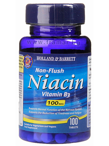 НИАЦИН ВИТАМИН B3 таблетки 100 мг * 100 HOLLAND & BARRETT