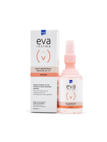 Eva Intima Вагинален душ за отстраняване на остатъци след менструален цикъл pH 7.0 147 ml