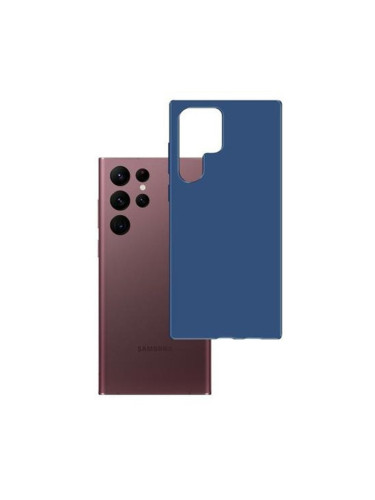 Калъф за Samsung Galaxy S23 Ultra, термополиуретанов, 3MK Matt Case, удароустойчив, тъмносин