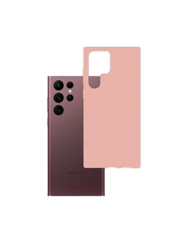 Калъф за Samsung Galaxy S23 Ultra, термополиуретанов, 3MK Matt Case, удароустойчив, розов