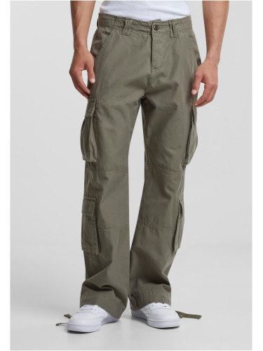 Men's Double Cargo Trousers - Olive