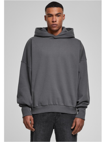 Men's High Low Hoody Sweatshirt Grey