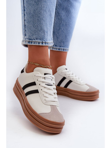 Women's White Egelia platform sneakers