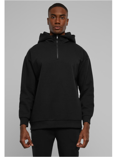 Men's Zipped High Neck Sweatshirt Black