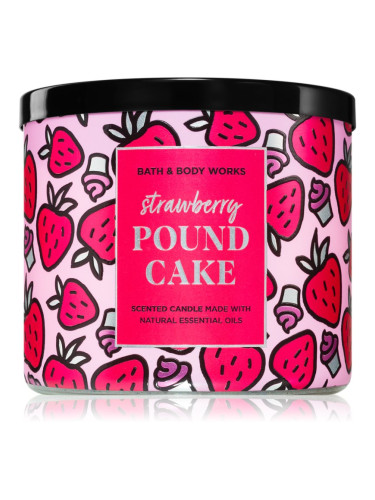 Bath & Body Works Strawberry Pound Cake ароматна свещ 411 гр.
