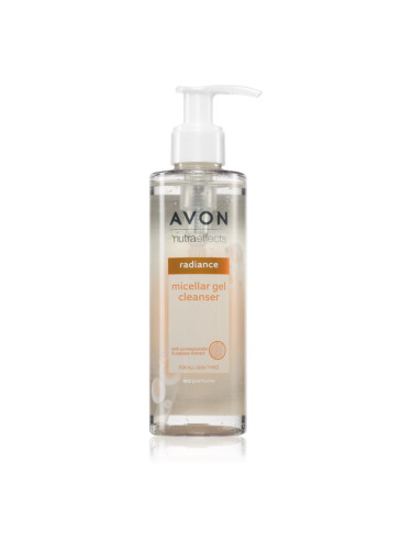 Avon Nutra Effects Radiance мицеларен почистващ гел за озаряване на лицето 195 мл.