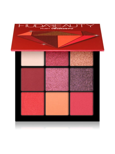 Huda Beauty Ruby Obsessions палитра сенки за очи 8,4 гр.