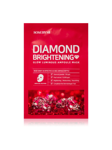 Some By Mi Glow Luminous Red Diamond Brightening озаряваща платнена маска 25 гр.