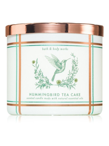 Bath & Body Works Hummingbird Tea Cake ароматна свещ 411 гр.