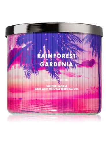 Bath & Body Works Rainforest Gardenia ароматна свещ 411 гр.