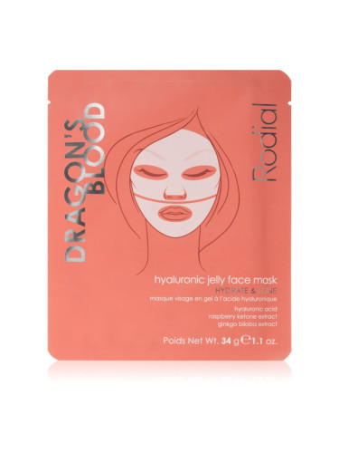 Rodial Dragon's Blood Hyaluronic Jelly Face Mask интензивна хидрогелна маска с хиалуронова киселина 34 гр.