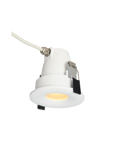 Azzardo AZ5389 - Лампа за вграждане в баня ROMOLO 1xGU10/50W/230V IP65 бял